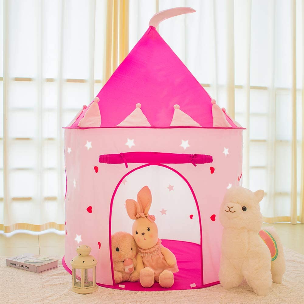 Wilwolfer Girls Play Tent Toy (Pink)
