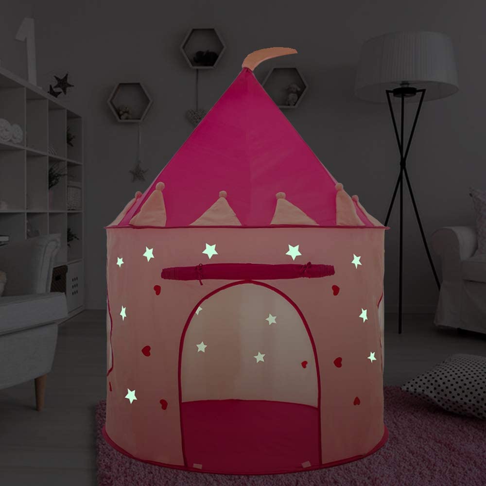 Wilwolfer Girls Play Tent Toy (Pink)