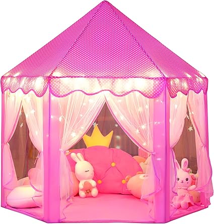 doll house tent wilwolfer Princess Castle Play Tent for Girls Large Kids Play Tents He