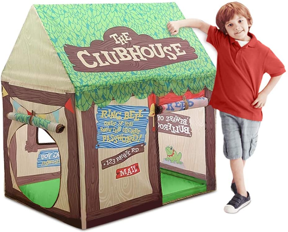 Wilwolfer Clubhouse Play Tents for Kids (Green)
