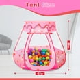 Wilwolfer Baby Ball Pit Toys for 1-3 Years Toddlers Kids Play Tent with 50 Balls Birthday Gift Indoor Outdoor