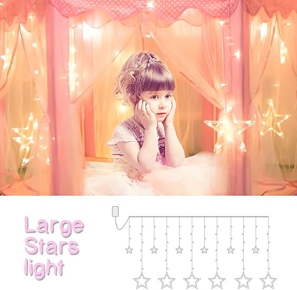 wilwolfer Princess Tent for Girls with Large Star Lights, Kids Play Tent Large Space Playhouse for Children Indoor Games, Toy & Gift for Kids Girls & Boys Age 3+ Child