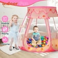 Wilwolfer Baby Ball Pit Toys for 1-3 Years Toddlers Kids Play Tent with 50 Balls Birthday Gift Indoor Outdoor