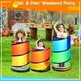 Wilwolfer Kids Play Tunnel Tent for 3/4/5/6 Years Toddlers with Mesh Window Indoor Outdoor Baby Toys