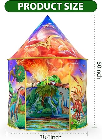Wilwolfer Dinosaur Tent for Kids: Dinosaur Toys for Kids-Outdoor Toys – wilwolfer