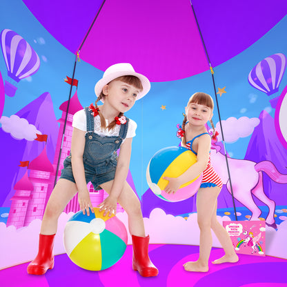 Unicorn Play Tent for Kids, Unicorn Toys & Gifts for Girls, Imaginative Playhouse for Girls Indoor with Drawing Book